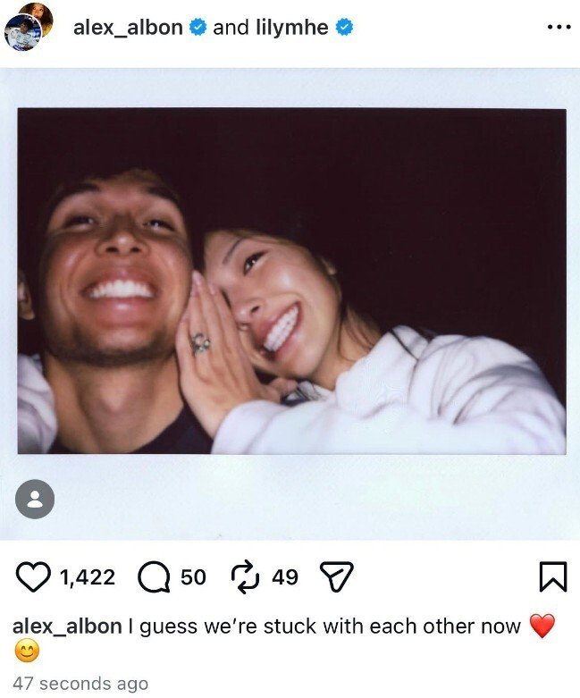 知识挑战-恭喜！中国美女高尔夫球手官宣订婚，未婚夫为泰国著名F1车手|何沐妮|阿尔本|威廉姆斯车队|亚历山大·阿尔本|阿马里·威廉姆斯_新浪体育_新浪新闻